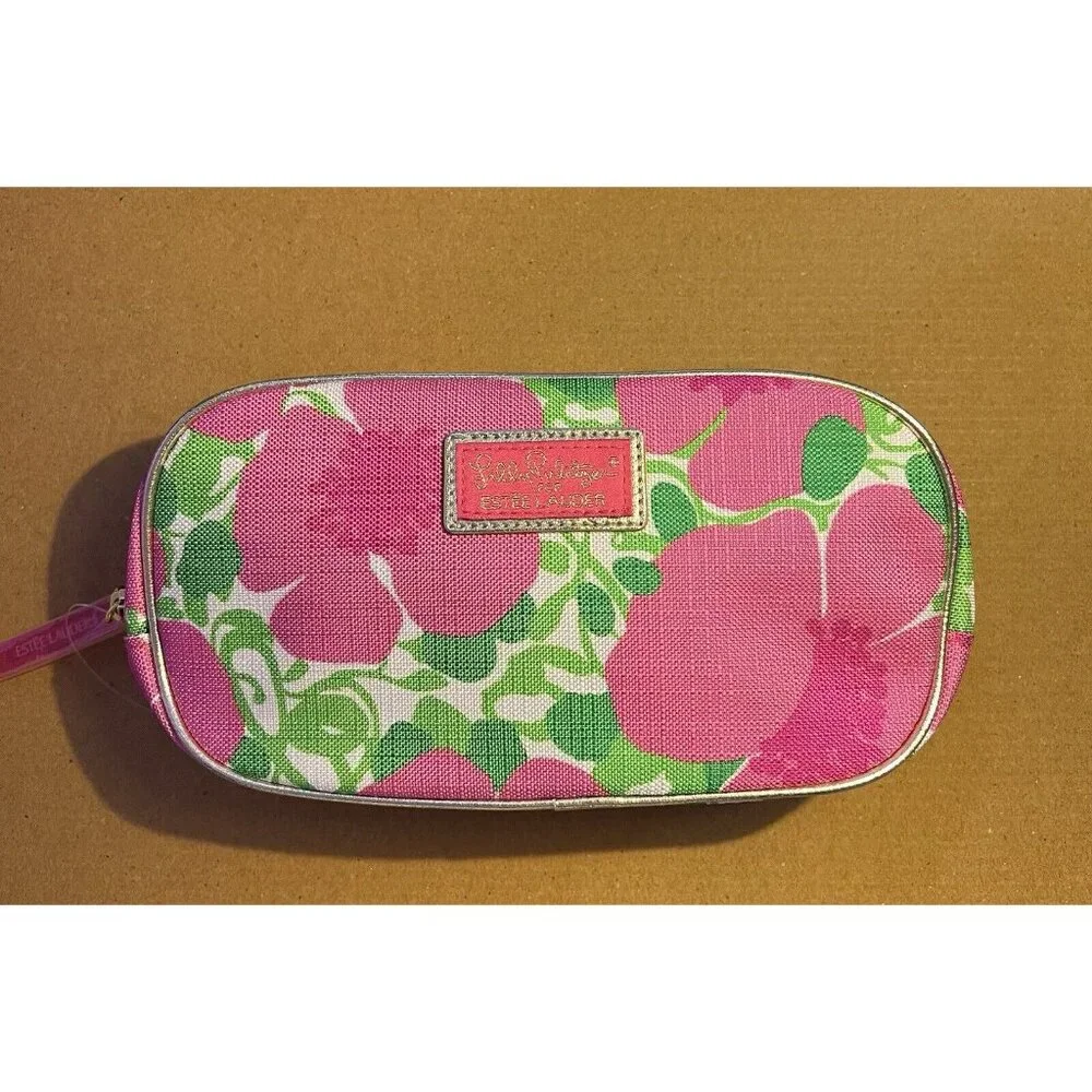 Estee Lauder Floral Cosmetic Makeup Bag by Lilly Pulitzer Design